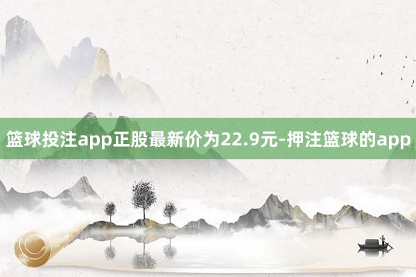 篮球投注app正股最新价为22.9元-押注篮球的app