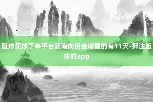 篮球买球下单平台获南向资金增握的有11天-押注篮球的app