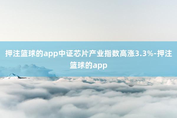 押注篮球的app中证芯片产业指数高涨3.3%-押注篮球的app