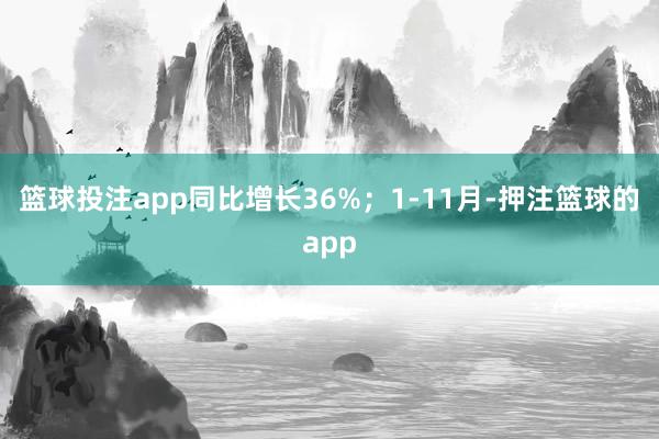 篮球投注app同比增长36%；1-11月-押注篮球的app