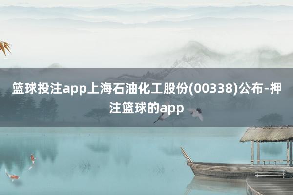 篮球投注app上海石油化工股份(00338)公布-押注篮球的app