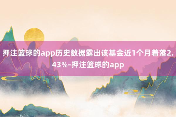 押注篮球的app历史数据露出该基金近1个月着落2.43%-押注篮球的app