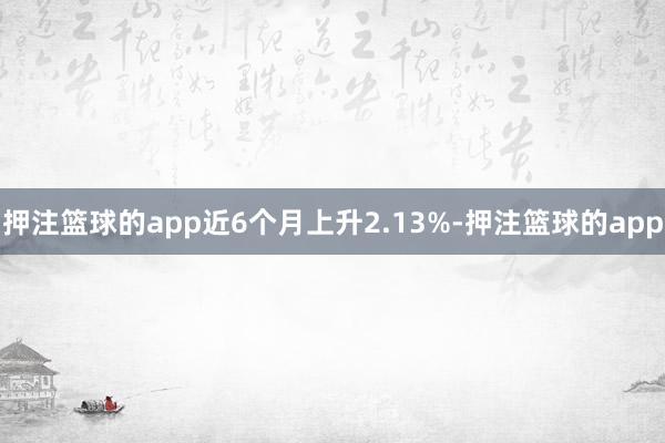 押注篮球的app近6个月上升2.13%-押注篮球的app